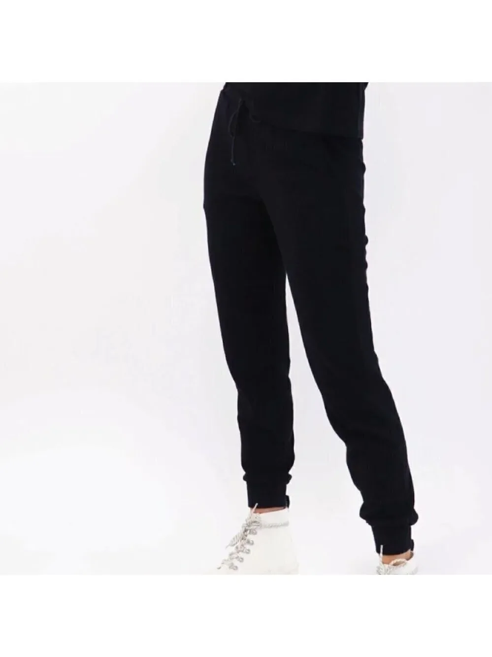 Rdi BNWOT Waffle Joggers NEW Stretch Drawstring Black Pants